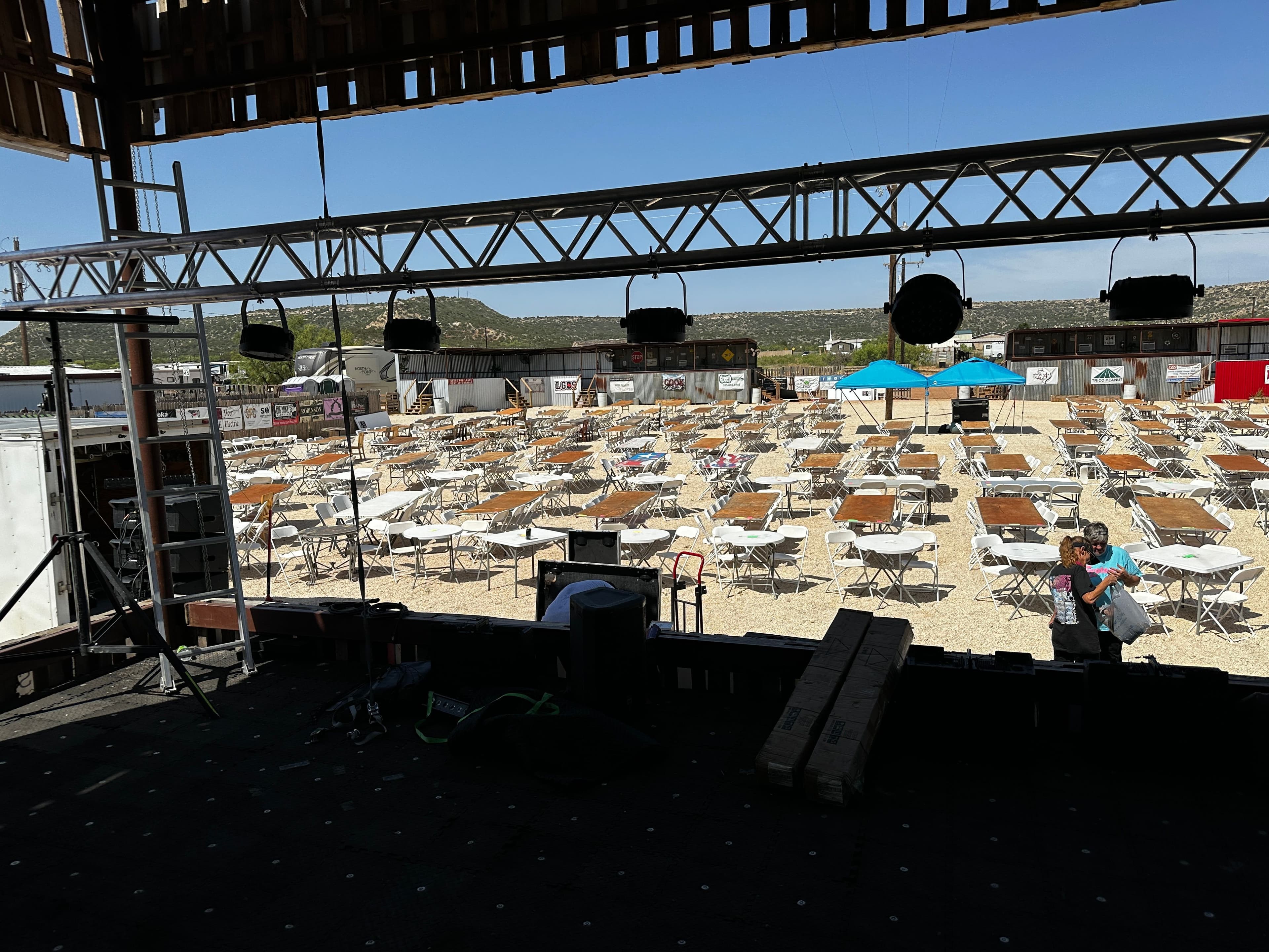 Getting ready for the show